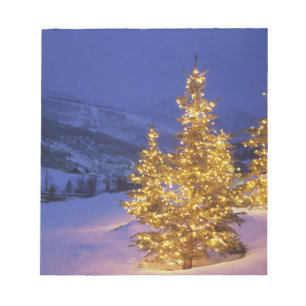 Christmas trees, Park City, Wastch Mountains, Notepad