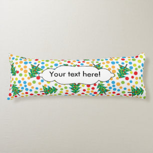 Christmas trees pattern body pillow