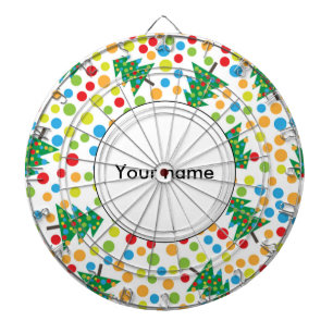Christmas trees pattern dartboard