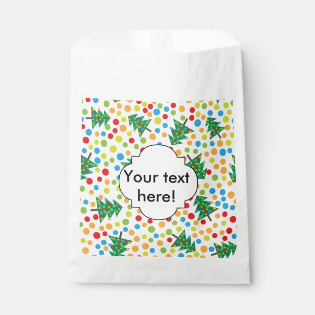 Christmas trees pattern favour bag (Front)