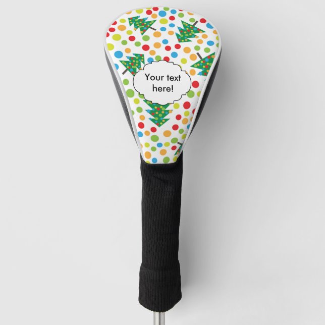 Christmas trees pattern golf head cover (Front)