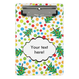 Christmas trees pattern mini clipboard