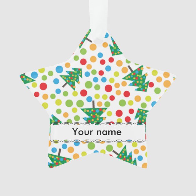 Christmas trees pattern ornament (Front)
