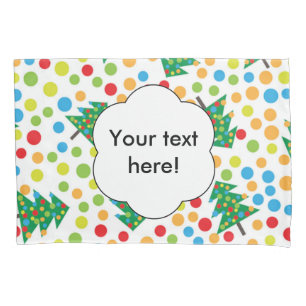 Christmas trees pattern pillowcase