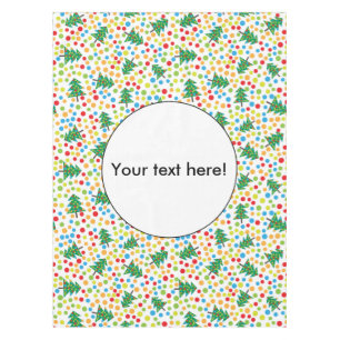 Christmas trees pattern tablecloth