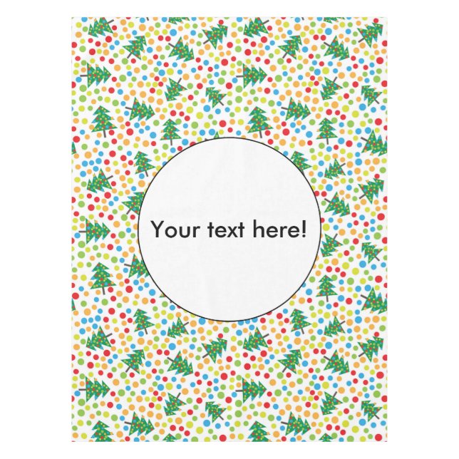 Christmas trees pattern tablecloth (Front)