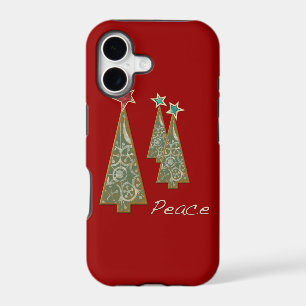 Christmas Trees-Peace/Red