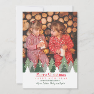 Christmas Trees Photo Holiday Card