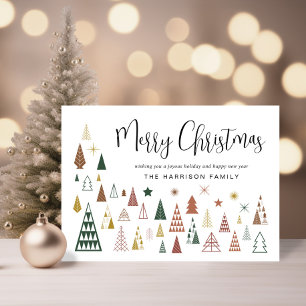 Christmas Trees Photo Holiday Card