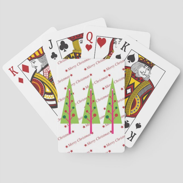 Christmas Trees Playing Cards (Back)