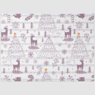 Christmas Trees Reindeer Candy Canes Christmas Tissue Paper