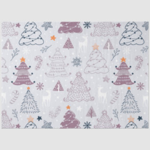 Christmas Trees Reindeer Candy Canes Christmas Tissue Paper