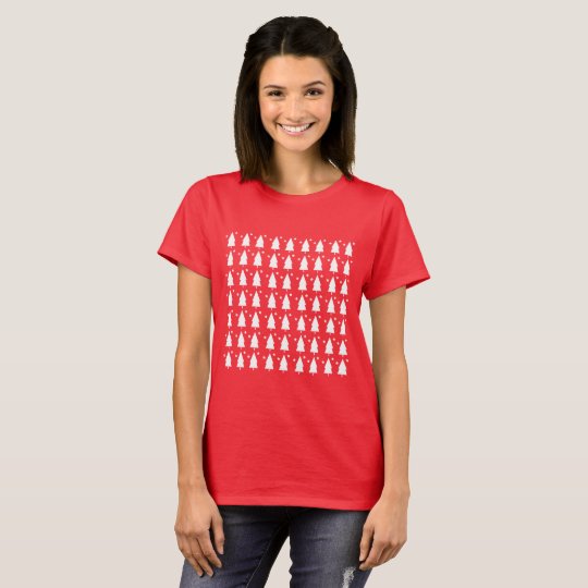 Christmas Trees & Stars | Women's Red T-Shirt