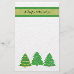 Christmas Trees Stationery
