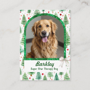 Christmas Trees Therapy Animal Trading Card