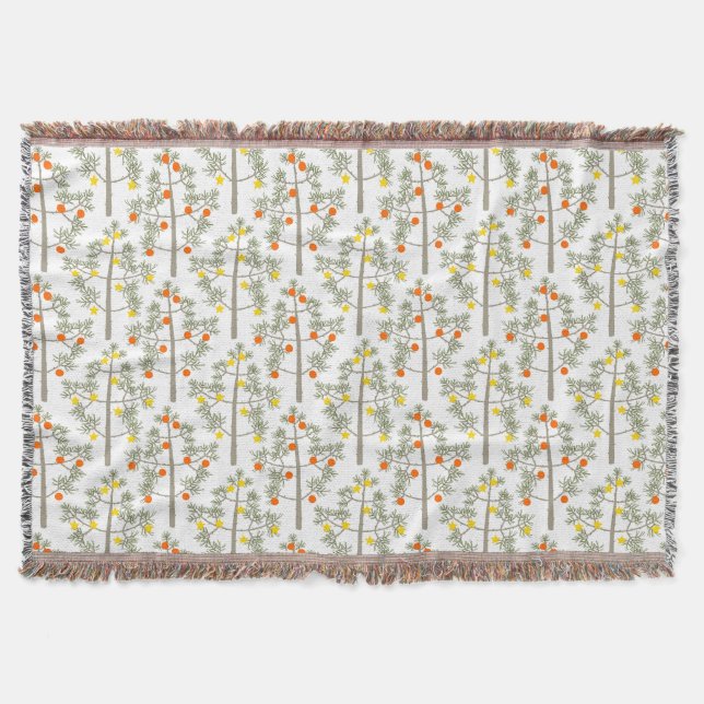 Christmas trees  throw blanket (Front)