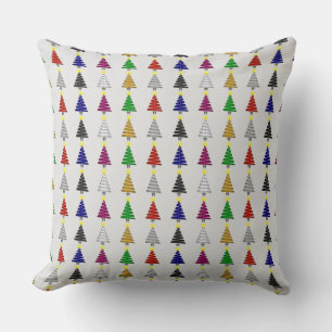 Christmas Trees Throw Pillow