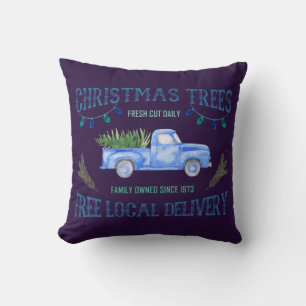 CHRISTMAS TREES THROW PILLOW