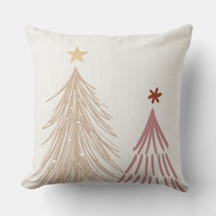 Christmas Trees Throw Pillow