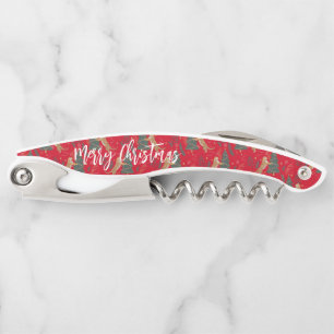 Christmas trees & tigers pattern custom background corkscrew