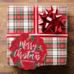 Christmas trees & tigers pattern custom background ornament card<br><div class="desc">This colourful cartoon-style Christmas tree pattern has a customizable red background.
Christmas,  trees,  Christmas animals,  and other Christmas symbols.</div>