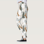 Christmas trees & tigers pattern  leggings<br><div class="desc">This colourful cartoon-style Christmas tree pattern with a customizable background gives you the option to change the background colours.
Christmas,  trees,  Christmas animals,  and other Christmas symbols.</div>
