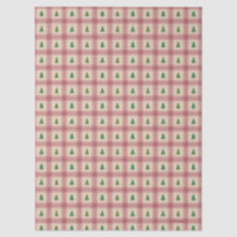 Christmas Trees Tissue Paper with Golden Accents