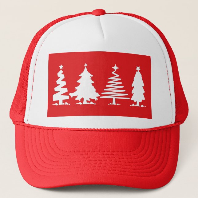 Christmas Trees Trucker Hat (Front)