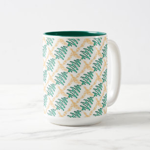 Christmas  Trees Two-Tone Coffee Mug