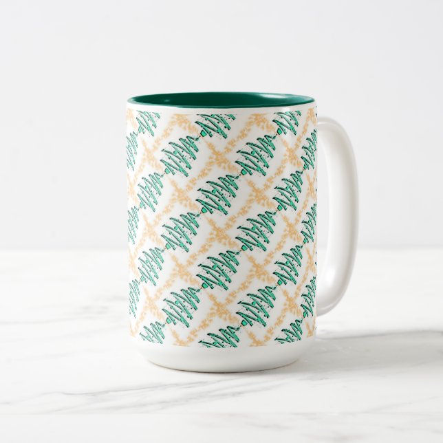 Christmas  Trees Two-Tone Coffee Mug (Front Right)