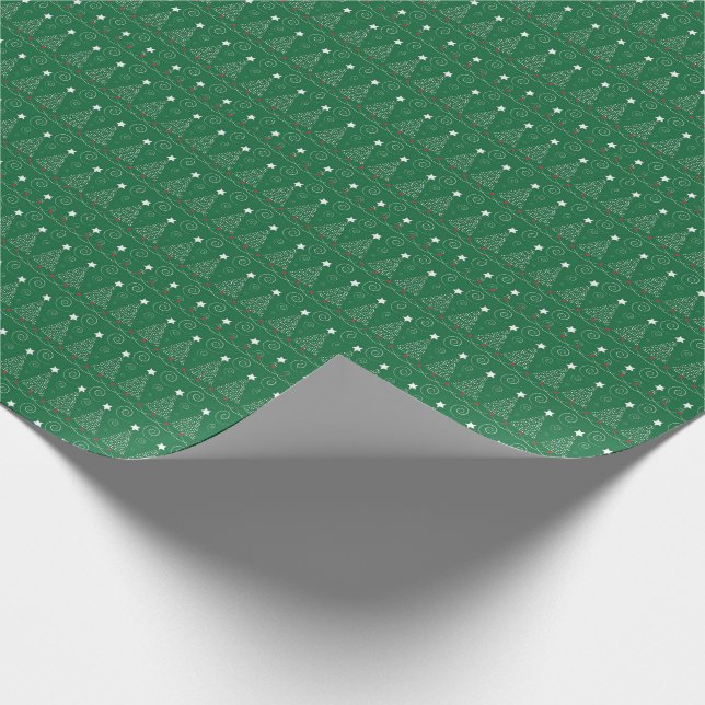 Christmas Trees Wrapping Paper (Corner)