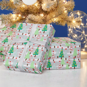 Christmas Trees Wrapping Paper