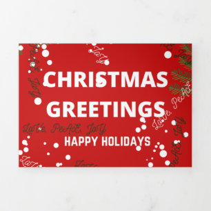 Christmas Tri-Fold Holiday Card