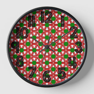 Christmas Triangle Quilt Clock