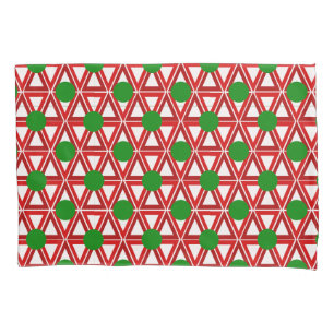 Christmas Triangle Quilt Pillowcase