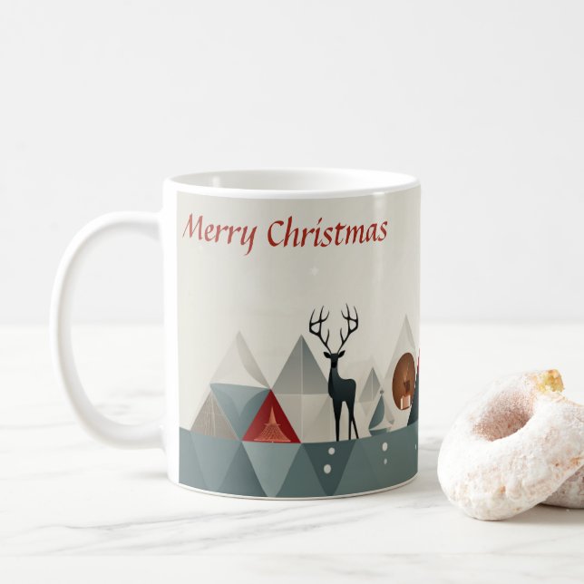 Christmas Triangle Riddle: Minimal Christmas Cup (With Donut)