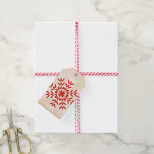 Christmas Tribal Snowflake Gift Tags