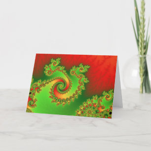 Christmas Triple Twirl Greetings Card