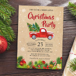 Christmas Truck A Merry Little Christmas Party Invitation<br><div class="desc">Christmas Truck A Merry Little Christmas Party Invitation. (1) For further customization, please click the "customize further" link and use our design tool to modify this template. (2) If you prefer Thicker papers / Matte Finish, you may consider to choose the Matte Paper Type. (3) If you need help or...</div>