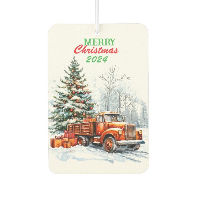 Christmas truck  air freshener (Front)