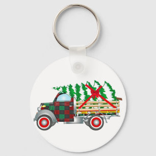 Christmas Truck Keychain