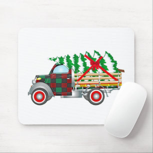 Christmas Truck Mouse Pad