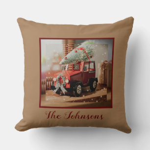 Christmas Truck Pillow