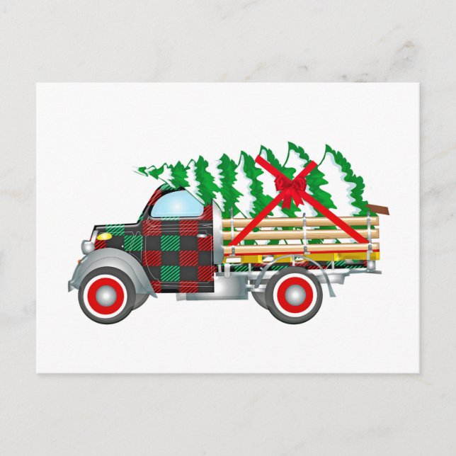 Christmas Truck Postcard (Front)