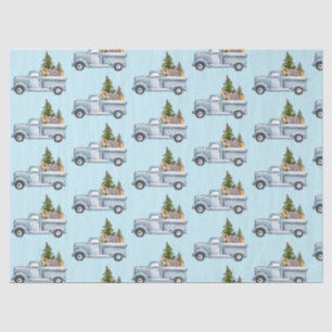 Christmas Truck with Animals & Pine Tree Tissue Paper
