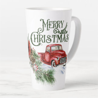 Christmas Truck with Cardinal Mug