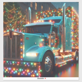 Christmas truck with lights