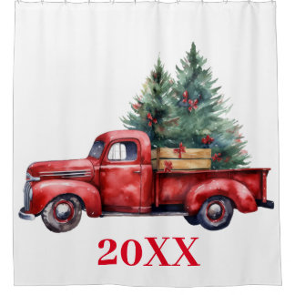 Christmas truck with tree