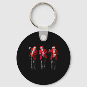 Christmas Trump Dancing Santa Trump Dance  Keychain
