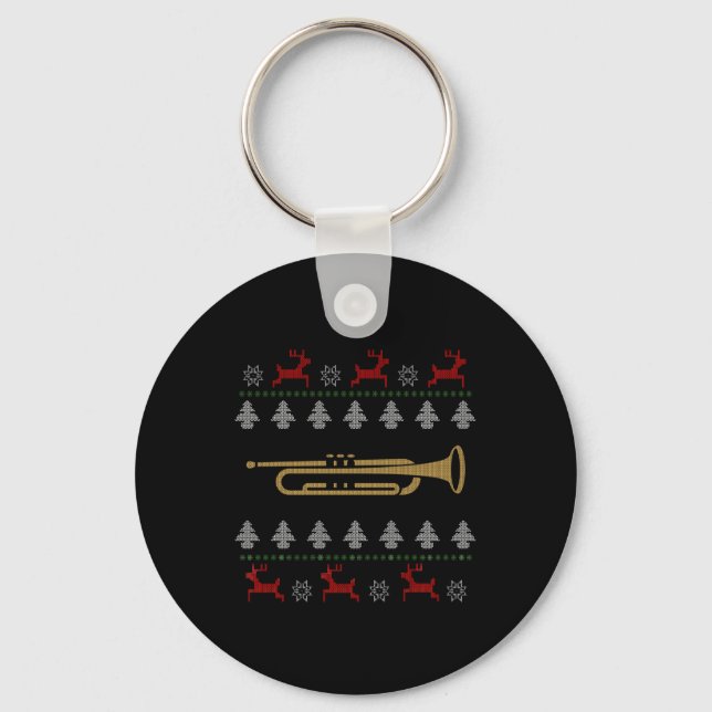 Christmas Trumpet Gift Keychain (Front)
